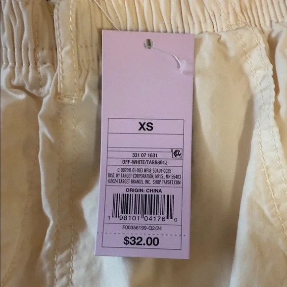 Wild Fable Cream Elastic Waist Cargo Pants NWT - Picture 4 of 14